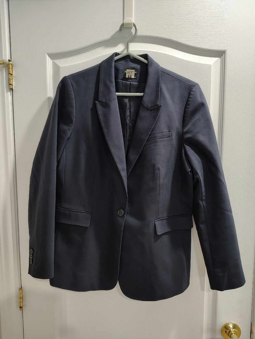 RW&CO. Navy Single-Button Women's Blazer